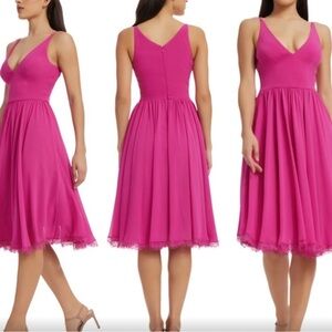 Dress the Population Fuchsia Dress